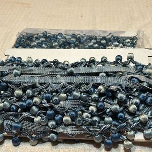 NIP Ball Fringe Color Blues 24 Yards